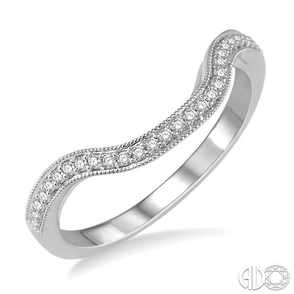 1/8 Ctw Half Eternity Diamond Wedding Band in 14K White Gold Becker's Jewelers Burlington, IA