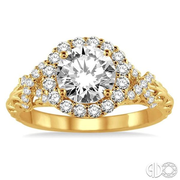 1/2 Ctw Diamond Semi-mount Engagement Ring in 14K Yellow Gold Image 2 Becker's Jewelers Burlington, IA