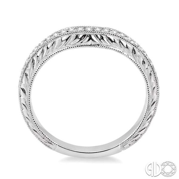 1/5 Ctw Round Cut Diamond Matching Wedding Band in 14K White Gold Image 3 Becker's Jewelers Burlington, IA