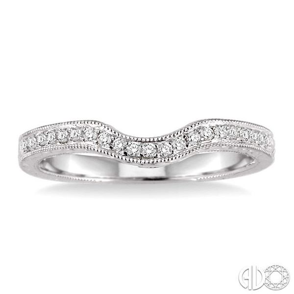 1/6 Ctw Round Cut Diamond Matching Wedding Band in 14K White Gold Image 2 Becker's Jewelers Burlington, IA