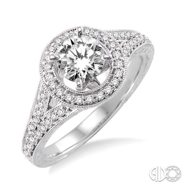 1/3 Ctw Diamond Semi-Mount Engagement Ring in 14K White Gold Becker's Jewelers Burlington, IA