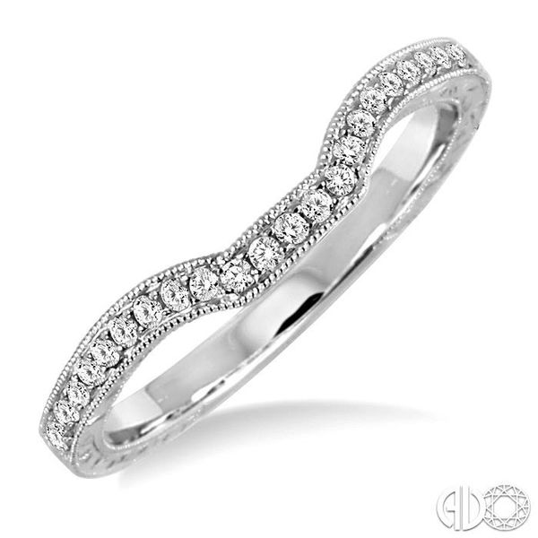 1/6 Ctw Round Cut Diamond Matching Wedding Band in 14K White Gold Becker's Jewelers Burlington, IA