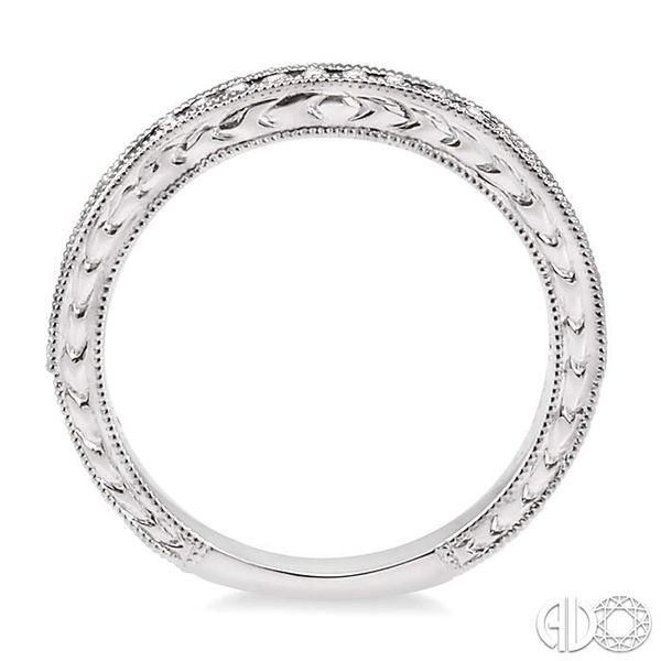 1/4 Ctw Round Cut Diamond Matching Wedding Band in 14K White Gold Image 3 Becker's Jewelers Burlington, IA