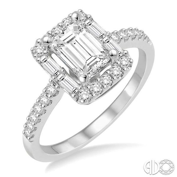 1/2 Ctw Diamond Semi-mount Engagement Ring in 14K White Gold Becker's Jewelers Burlington, IA
