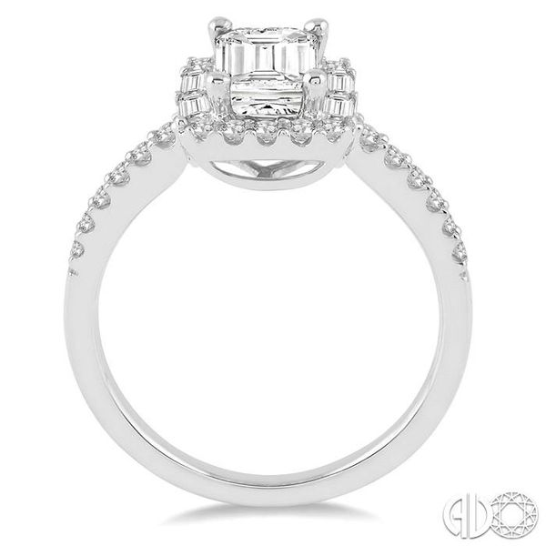 1/2 Ctw Diamond Semi-mount Engagement Ring in 14K White Gold Image 3 Becker's Jewelers Burlington, IA