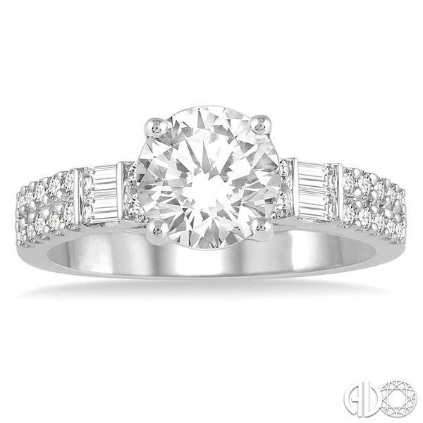 1/2 Ctw Semi-Mount Diamond Engagement Ring in 14K White Gold Image 2 Becker's Jewelers Burlington, IA
