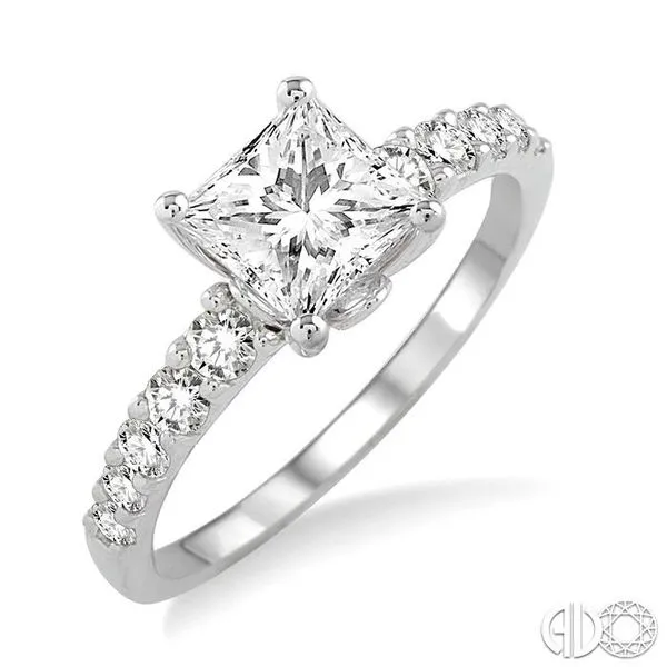 Solitaire Engagement Ring Embellished With a Four Prong Signature Head