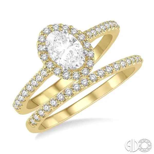 Simple Diamond Bridal Set 1/2 ct Diamond / 14K Yellow