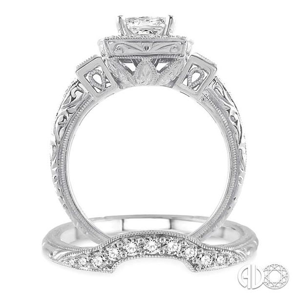 Valentino 1.5 Carat Princess Cut Bezel Set Unisex Ring