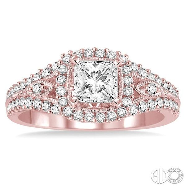 1/2 Ctw Diamond Semi-mount Engagement Ring in 14K Rose Gold Image 2 Becker's Jewelers Burlington, IA