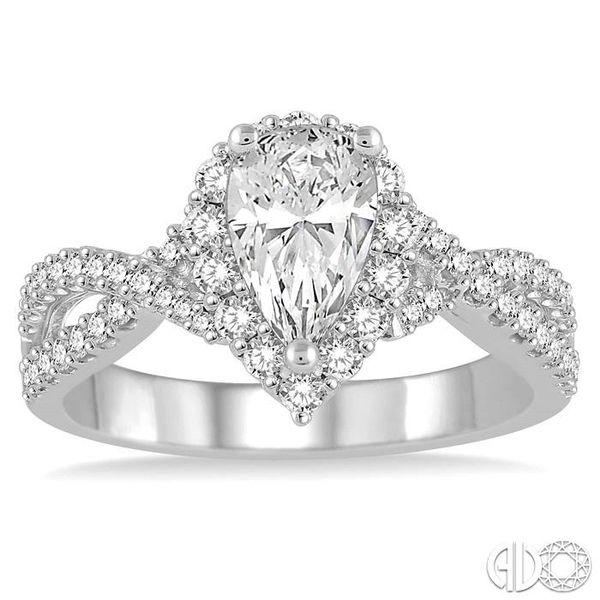 1/2 Ctw Diamond Semi-mount Engagement Ring in 14K White Gold Image 2 Becker's Jewelers Burlington, IA