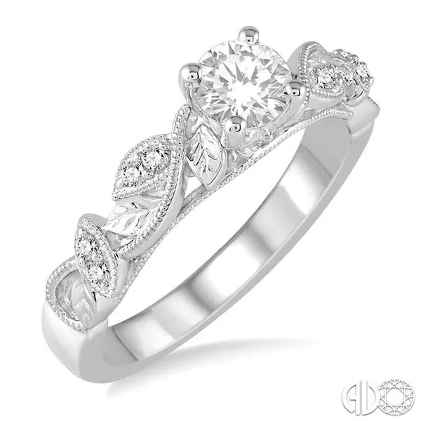 1/3 Ctw Diamond Engagement Ring with 1/5 Ct Round Cut Center, Becker's  Jewelers