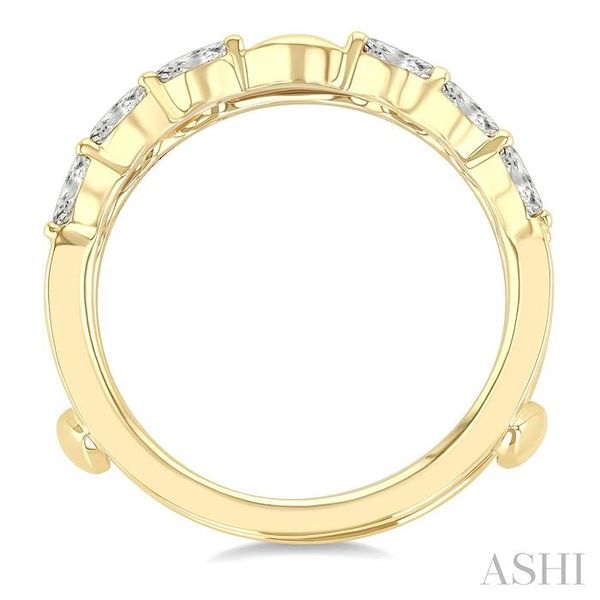 1/2 Ctw Carved Shank Marquise Cut Diamond Insert Ring in 14K Yellow Gold Image 3 Becker's Jewelers Burlington, IA