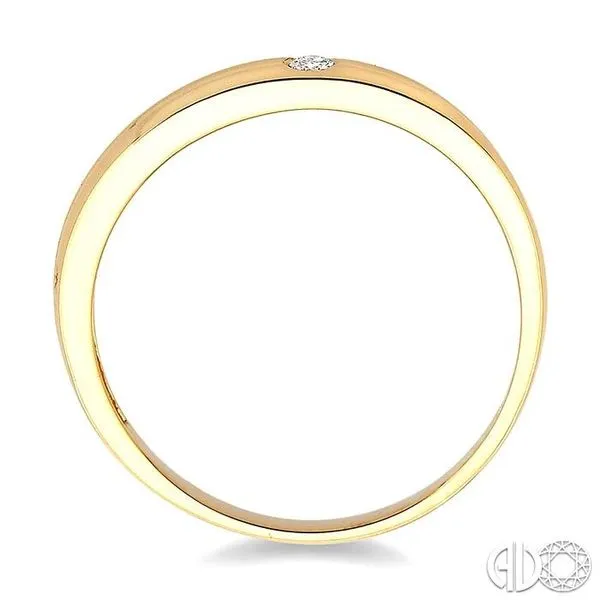 1/50 Ctw Round Cut Diamond Stack Ring in 10K Yellow Gold 1/50 Ctw Round Cut Diamond Stack Ring in 10K Yellow Gold