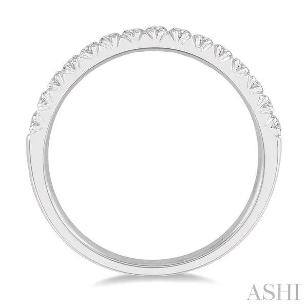 1/3 Ctw 15Stones Round Cut Diamond Wedding Band in 14K White Gold Image 3 Becker's Jewelers Burlington, IA