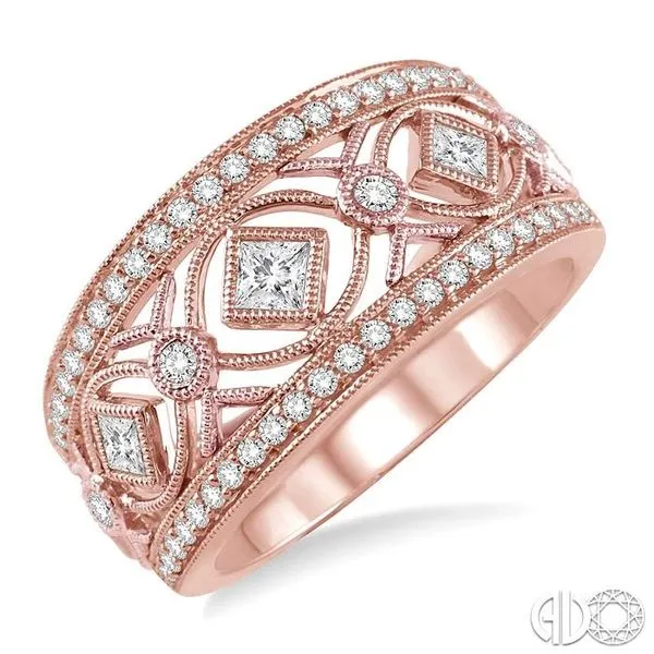 Rose gold diamond sales fashion ring