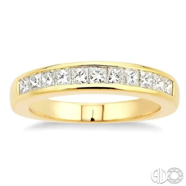 Men's Platinum & 14k Yellow Gold Wedding Band with .20 Cttw Princess Cut  Diamonds – Exeter Jewelers