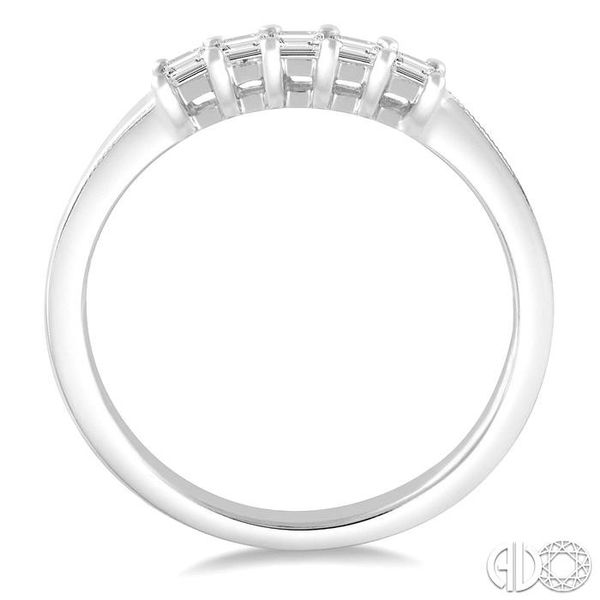 1/3 Ctw Princess Cut Diamond Wedding Band in 14K White Gold Image 3 Becker's Jewelers Burlington, IA