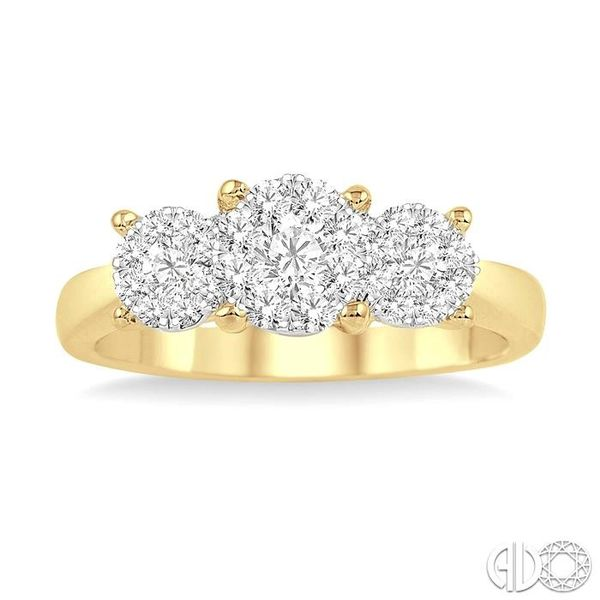 3/4 Ctw Lovebright Round Cut Diamond Ring in 14K Yellow and White Gold Image 2 Becker's Jewelers Burlington, IA