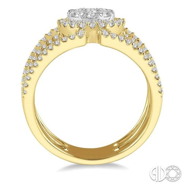 1 Ctw Round Shape Mount Lovebright Round Cut Diamond Ring in 14K Yellow and White Gold Image 3 Becker's Jewelers Burlington, IA