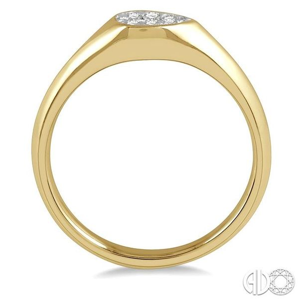 1/10 ctw Pear Shape Lovebright Diamond Ring in 14K Yellow and White Gold Image 3 Becker's Jewelers Burlington, IA