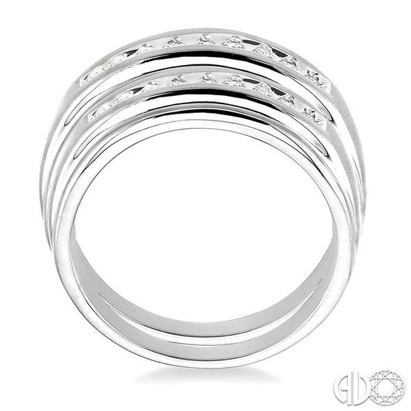 1/3 Ctw Round Cut Diamond Duos Ring Set in 14K White Gold Image 3 Becker's Jewelers Burlington, IA
