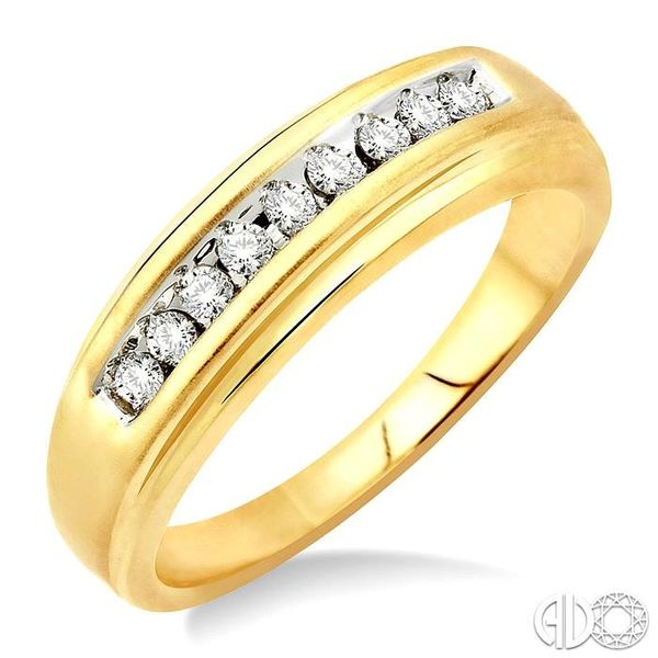 1/6 Ctw Round Diamond Men's Duo Ring in 10K Yellow Gold Becker's Jewelers Burlington, IA