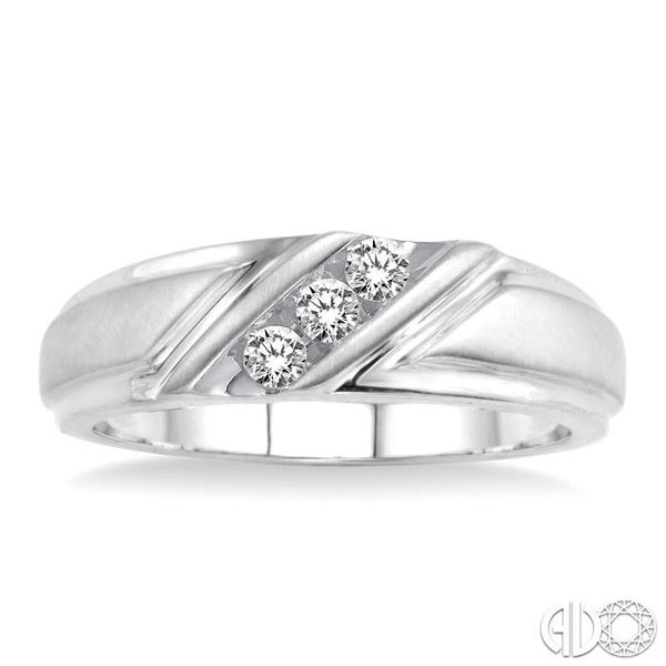 Round Becker\'s Burlington, White | | Ladies 14K Cut Ring Jewelers Gold 1/8 Diamond IA Ctw in Duo