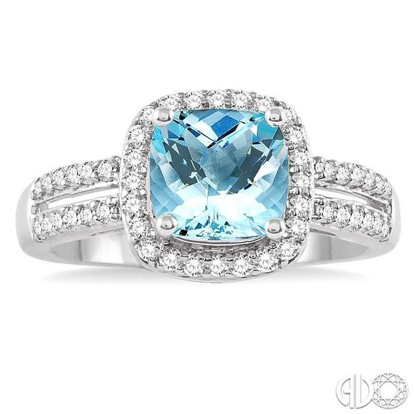 Details about   1ct Cushion Cut Blue Aquamarine Solitaire Engagement Ring 18k White Gold Finish