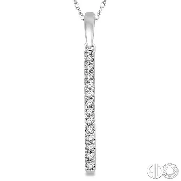 straight bar diamond necklace