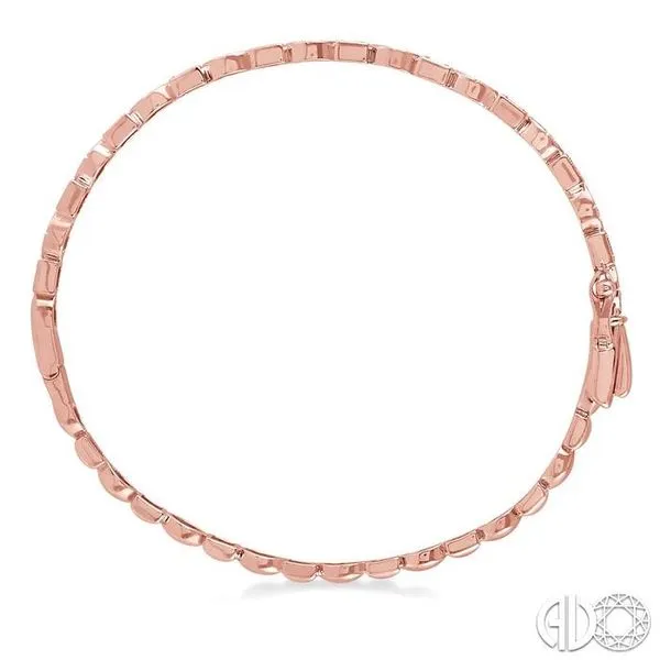 14k Rose Gold Diamond Stackable Bangle