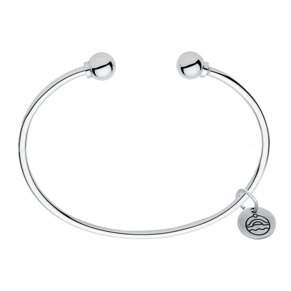 Sterling Silver Double Bead Cape Cod Cuff Bracelet, Size 5 1 Cape Cod