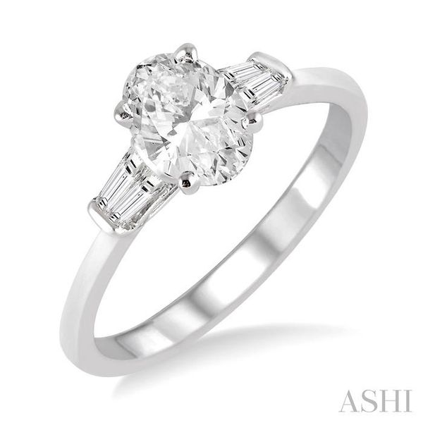 1.01ct Prong-Set 5 Stone Diamond Anniversary Band Ring