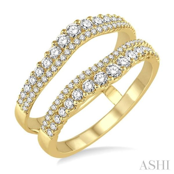 3/4 Ctw Round Cut Diamond Insert Ring in 14K Yellow Gold Chandlee Jewelers Athens, GA