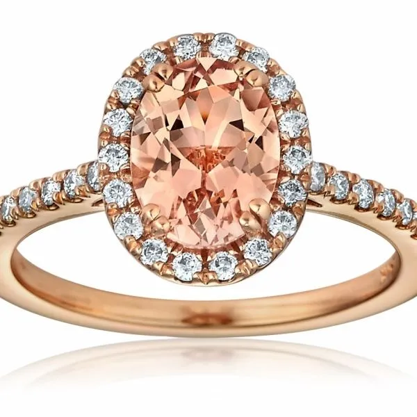 DIAMOND & MORGANITE RING