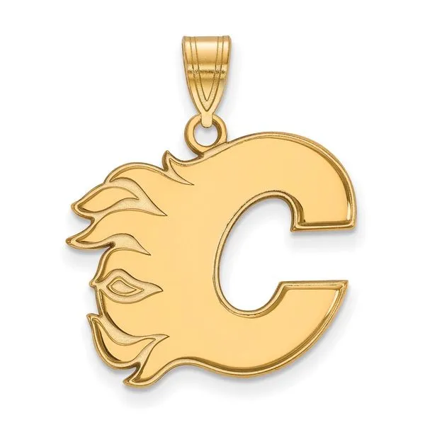 NHL Calgary Flames Letter C Pendant