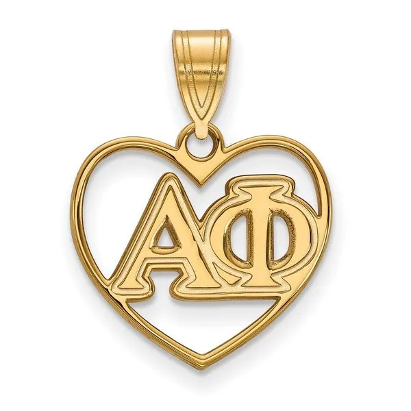 Sorority Life Alpha Phi Heart Pendant