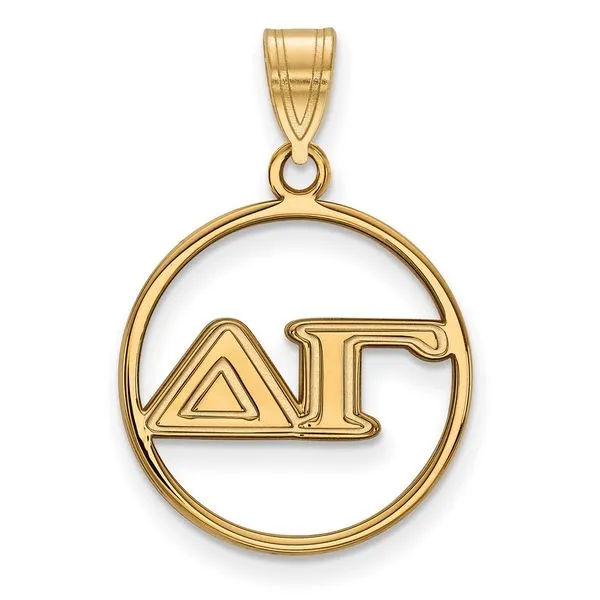 Sorority Life Delta Gamma Med Circle Pendant