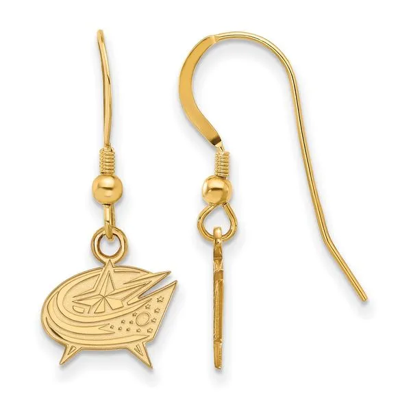 NHL Columbus Blue Jackets Dangle Earrings