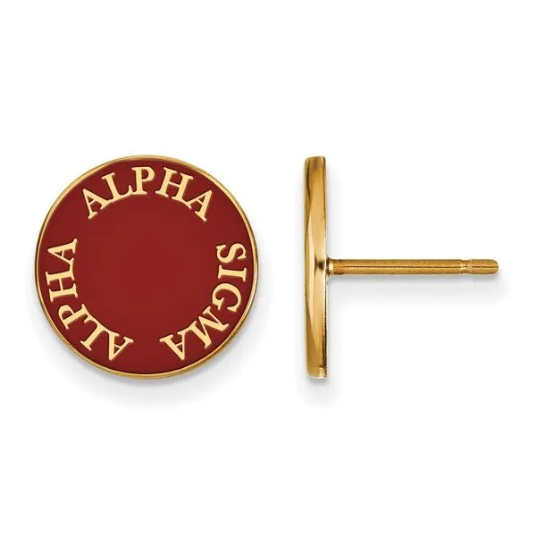 Sorority Life Alpha Sigma Alpha Earrings