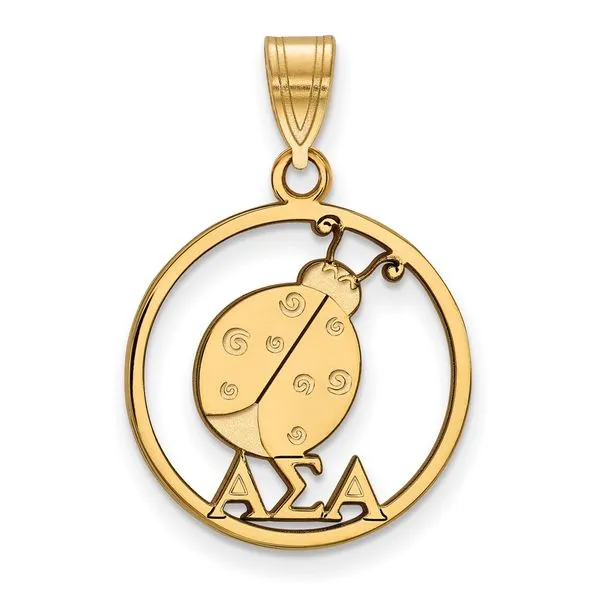 Sorority Life Alpha Sigma Alpha Circle Pendant