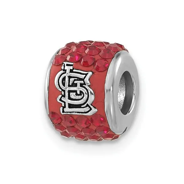 MLB St. Louis Cardinals Red Crystal Bead