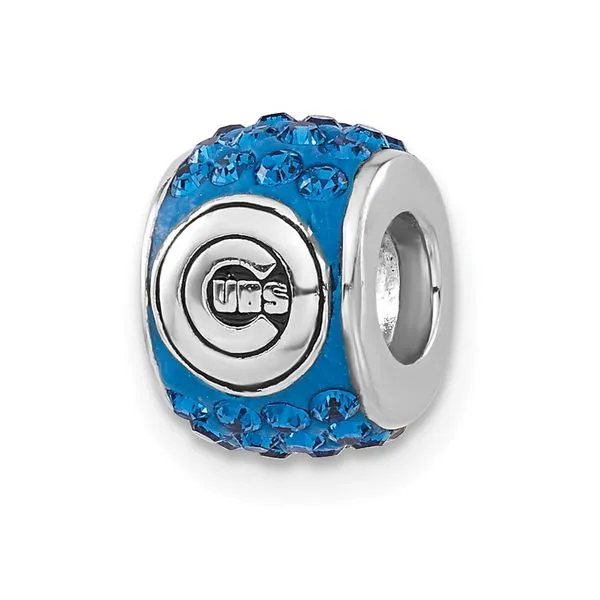 MLB Chicago Cubs Blue Crystal Bead