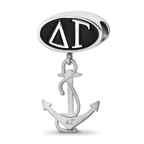 Sorority Life Delta Gama Oval Bracelet Bead