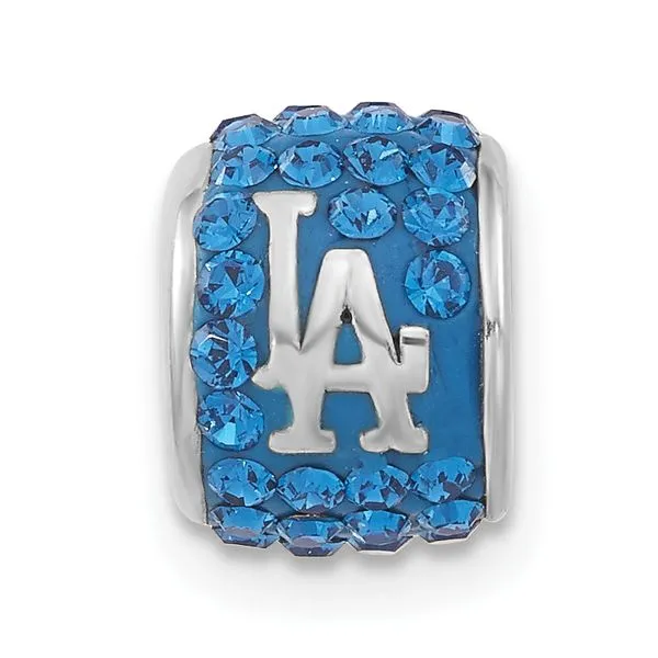 MLB Los Angeles Dodgers Blue Crystal Bead