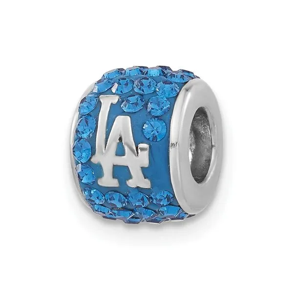 MLB Los Angeles Dodgers Blue Crystal Bead