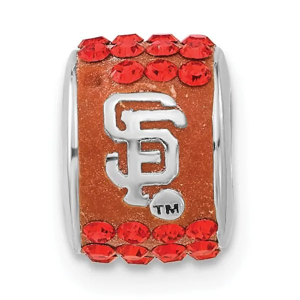 MLB San Francisco Giants Orange Crystal Bead