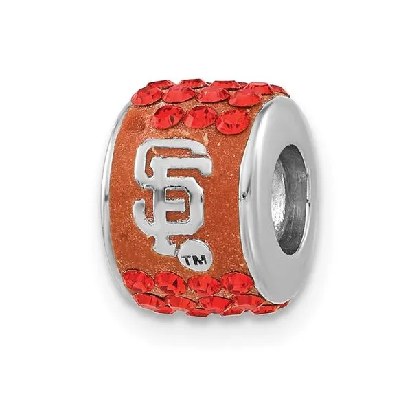MLB San Francisco Giants Orange Crystal Bead