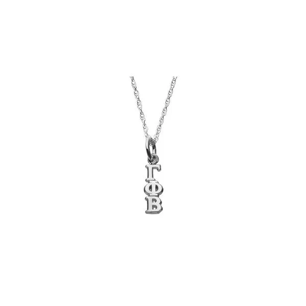 Sorority Life GAMMA PHI BETA VERTICAL LETTERS Necklace