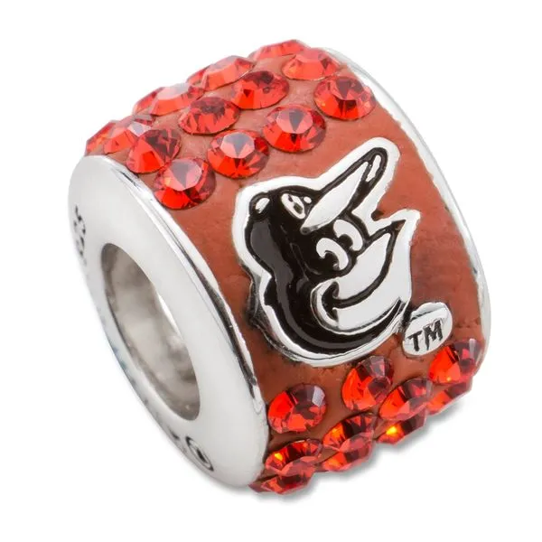 MLB BALTIMORE ORIOLES PREMIER BEAD CHARM